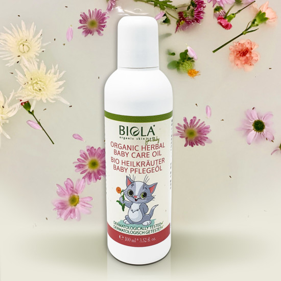 Organic Herbal Baby Care Oil (dermatologically tested) - 100 ml