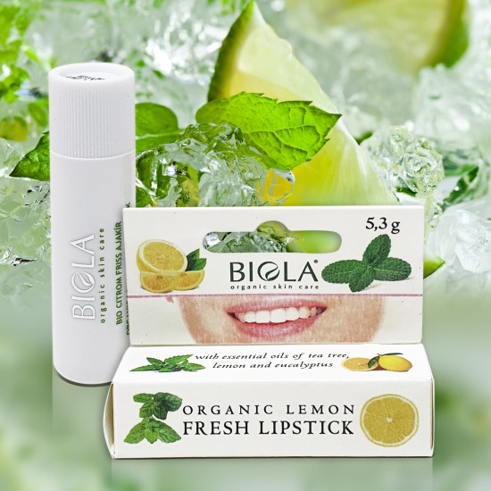 Organic Lemon Fresh Lipstick - 5,3 g