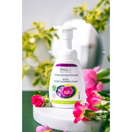 Organic Rose Hand Cleaning Foam - 250 ml