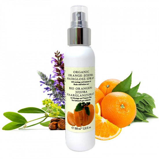 Organic Orange-Jojoba Hairgloss Spray - 100 ml