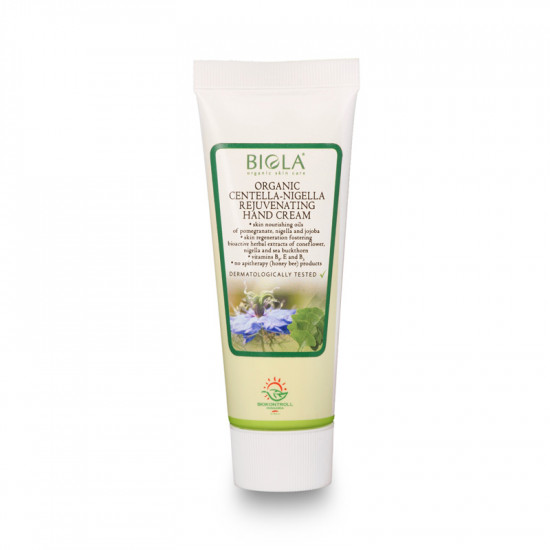 Organic Centella-Nigella Rejuvenating Hand Cream (Dermatologically Tested) - 75 ml
