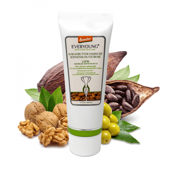 Cocoa Butter-Yam Nourishing Sunscreen (66%+ Demeter) SPF 10 - 75 ml
