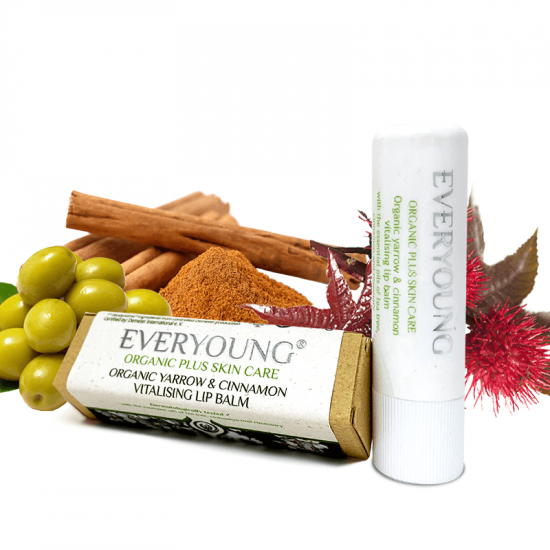 Organic Yarrow & Cinnamon Vitality Lip Balm - 5,3 g 