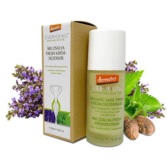 Organic Sage Fresh Cream Deodorant (66%+ Demeter) - 50 ml Organic Sage Fresh Cream Deodorant (66%+ Demeter) - 50 ml